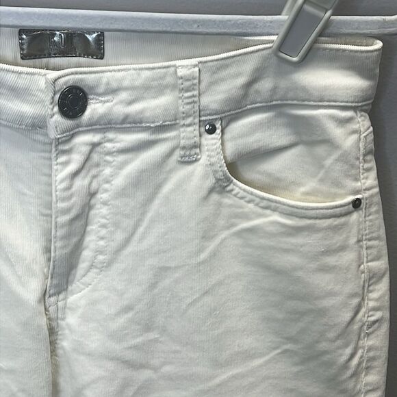 Kut from the Kloth Cream Corduroy Pant Size 6 NWOT - Picture 5 of 14